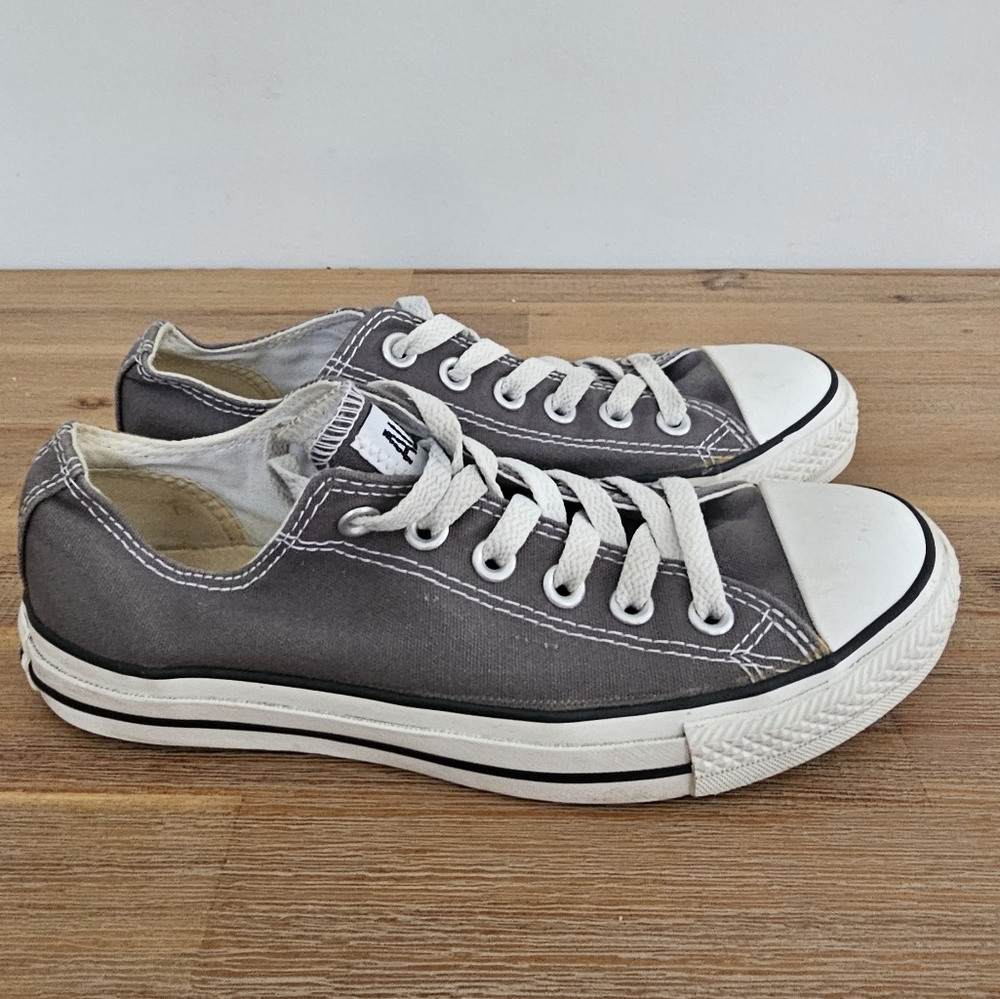 CONVERSE All Star Unisex Gray Low Top Sneakers, Shoes